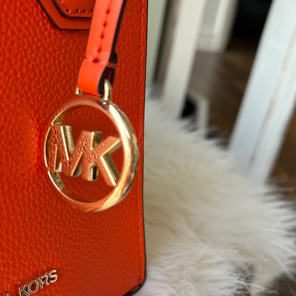 Michael Kors Vibrant Orange Mini Bag - Picture 2 of 5